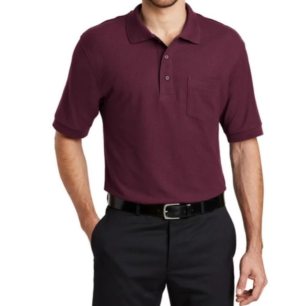 L.L. Bean wrinkle‎ resistant men’s polo shirt Large